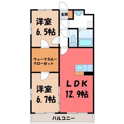 サニーサイド東宝木 Iの物件間取画像